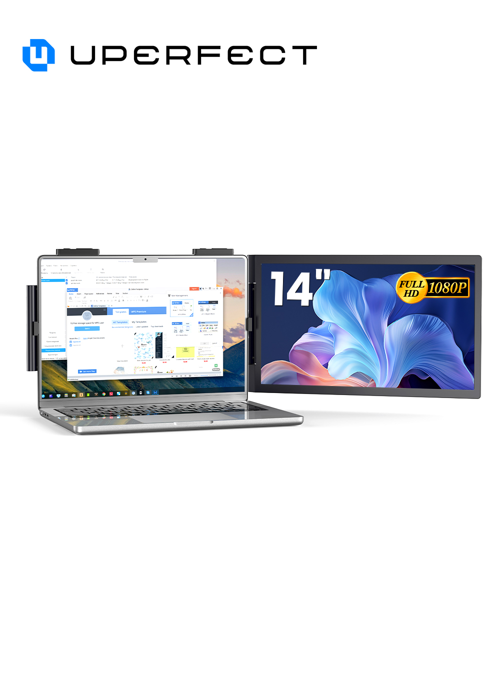 Pc Gaming Y Monitor - UPERFECT 14'' Taşınabilir Monitör Dizüstü Bilgisayar