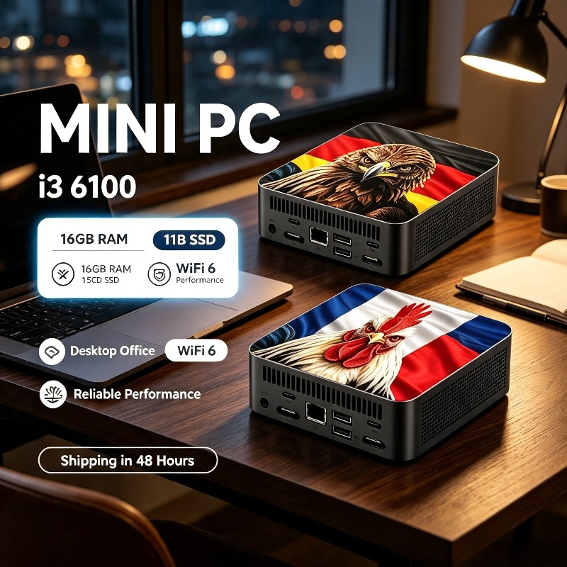Pc Gaming Desktop - 2026 Intel i3 6100 Mobil Mini