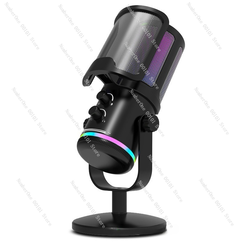 Gaming Microphone - USB RGB Kondenser Mikrofon Canlı Yayın