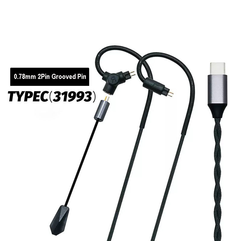 Gaming Microphone - 0.78 QDC MMCX Oyun Kulaklık Kablosu