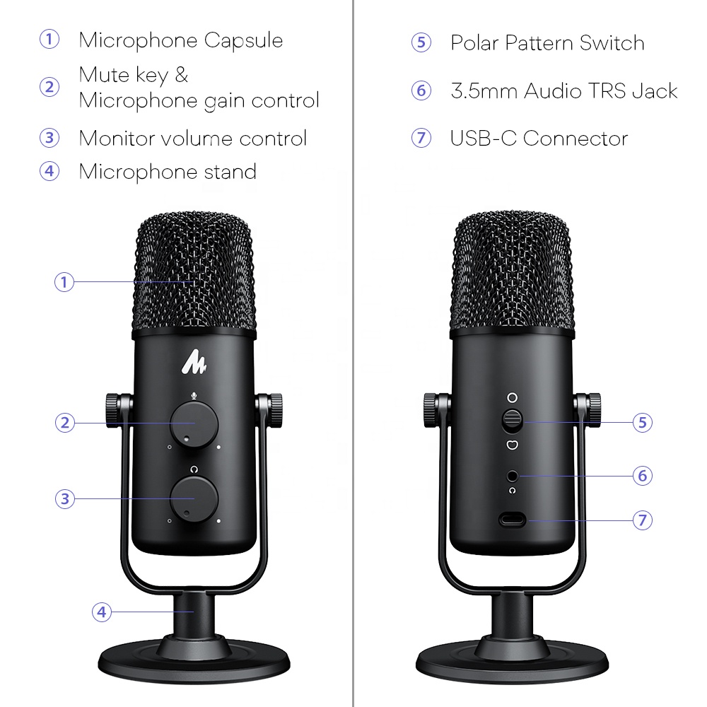 MAONO USB - Tip C PC Stüdyo Ko - Gaming Microphone incelemesi ve fiyatı